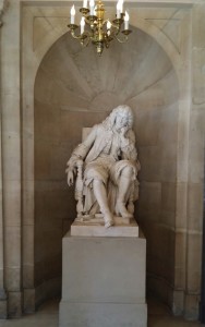 Molière, hanging around in the Comedie Francaise (photo by Steven Leigh Morris)