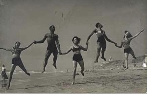 First Negro Classic Ballet on beach, the Joseph Rickard Papers. The Huntington Library, Art Collections, and Botanical Gardens