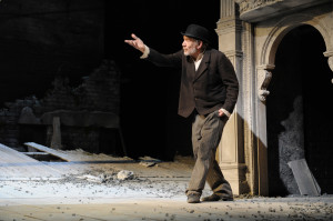 Ian McKellen as Estragon in "Waiting for Godot" (Photo by Sasha Gusov, Courtesy Acorn TV)