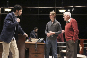 L to R - David Clayton Rogers, Austin Butler and  Orson Bean (Photo by Michael Lamont)