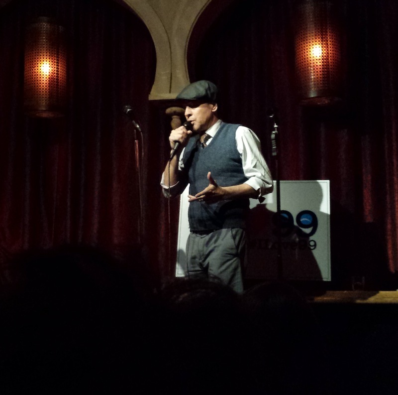 French Stewart Croons at a fundraiser for the pro-99-seat-theater movement at Akbar (Photo by Paul Birchall)