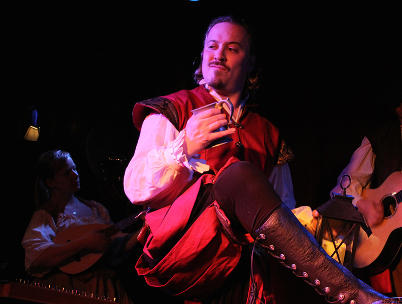 Michael Shaw Fisher in Shakespeare's Last Night Out (photo by David Haverty)