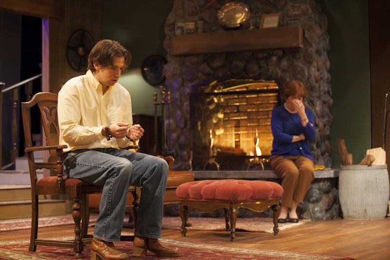 David Tolemy and Shaw Purnell in Sierra Madre Playhouse's Deathtrap (photo by Gina Long)