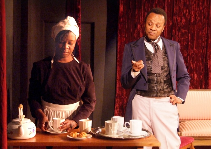 Dee Dee Stephens and Paul Outlaw in "Red Velvet" at the Atwater Playhouse (photo by Ed Krieger)