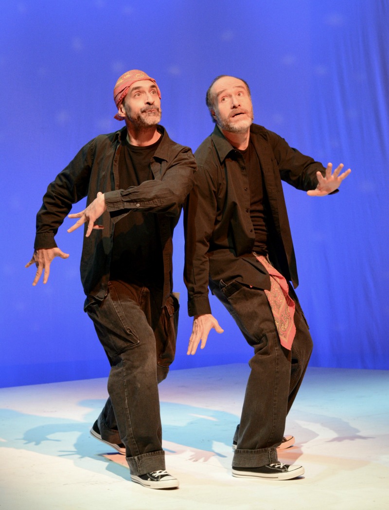 Director and actor Bruno Bichir and his brother Odiseo Bichir in the U.S. Premiere of "eXtras" at the Rubicon Theatre in Ventura (photo by Christopher Brown)