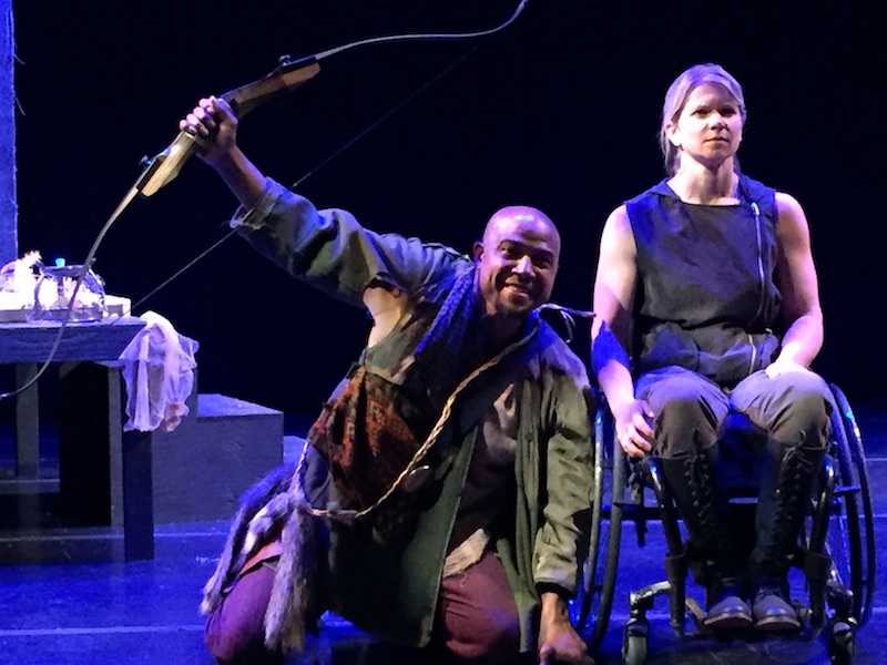 Lester Purry and Regan Linton star in Griot Theatre's The Archer from Malis (photo by Malik B. El-Amin)