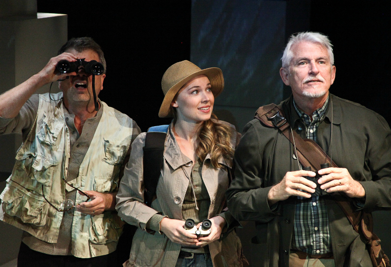 Chet Grissom, Monique Marie Gelineau and Webster Williams in the world premiere of Birder by Julie Marie Myatt, directed by Dan Bonnell (photo by Michele Young)