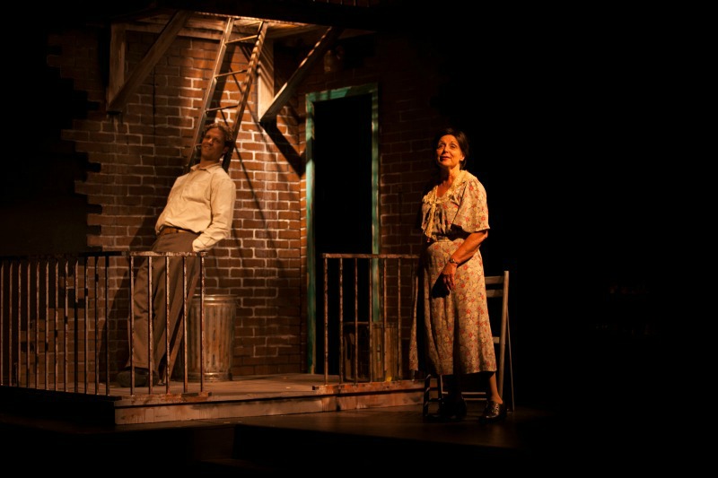 Christian Durso and Katherine James in The Glass Menagerie at the Sierra Madre Playhouse (photo by Gina Long)