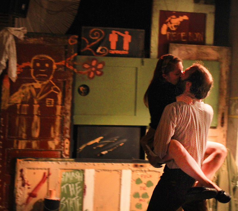 Emily Louise Perkins and  Ben Beckley in HOME/SICK (Photo by Nick Benacerraf)