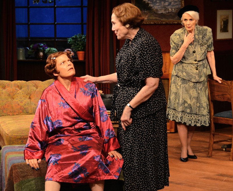 Alison Blanchard, Melinda DeKay and, Katherine Henryk in Breath of Spring at Theatre 40 (photo by Ed Krieger)