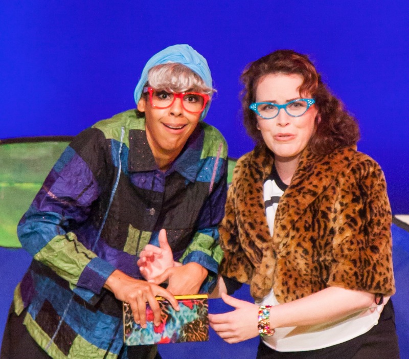 Alice Hunter and Crista Flanagan in Parallel Lives at the Falcon Theatre (photo by Sasha A. Venola)