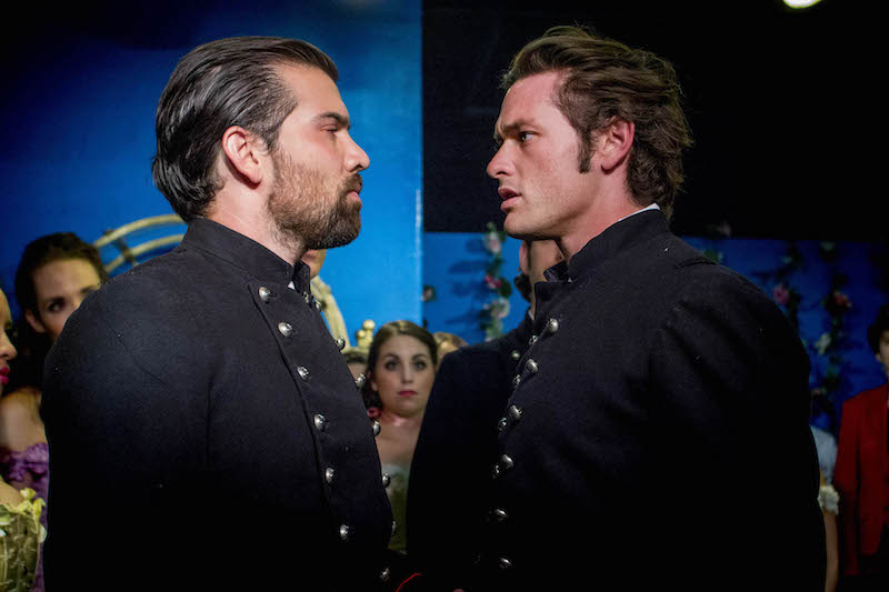 Jeff C. Brown and Billy Budinich in Much Ado About Nothing at T.U. Studios (photo by Mathew Caine/ Studio Digitropr)