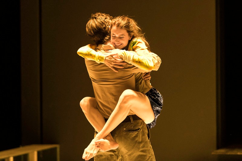 Frederick Weller and Catherine Combs in A View From the Bridge at the Ahmanson Theatre (photo by Jan Versweyveld)