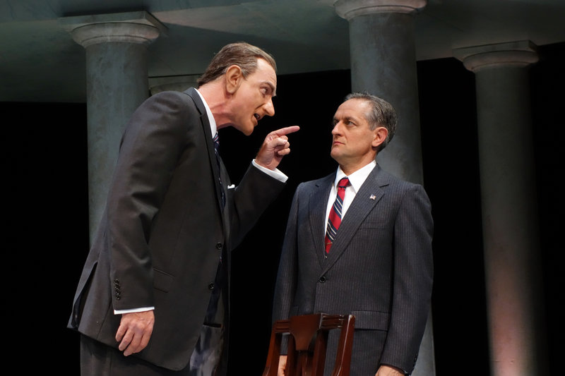 Hugo Armstrong and JD Cullum in All the Way at South Coast Repertory (photo by Debora Robinson)