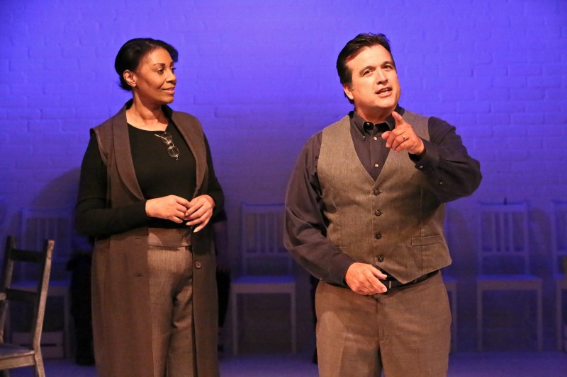 Crystal Jackson and Richard Soto  in Our Town  at the Actors Co-op David Schall Theatre (photo by Michael Lamont)