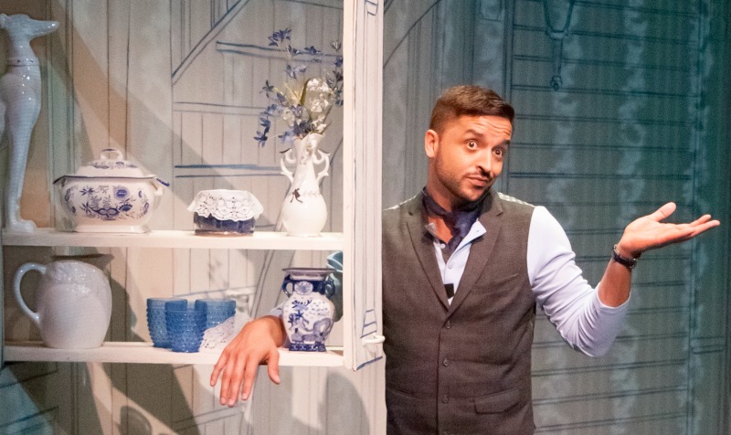 Jai Rodriguez  in Buyer and Cellar at the Falcon Theatre (Photo by Sasha A. Venola)