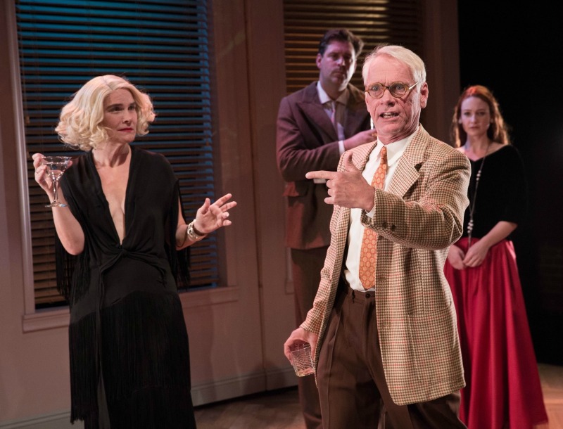 Alicia Hoge Adams, Stephen Simon, Paul Dillon and Fayelyn Bilodeau in The Stand-In at Bootleg Theatre (Photo by Darrett Sanders)