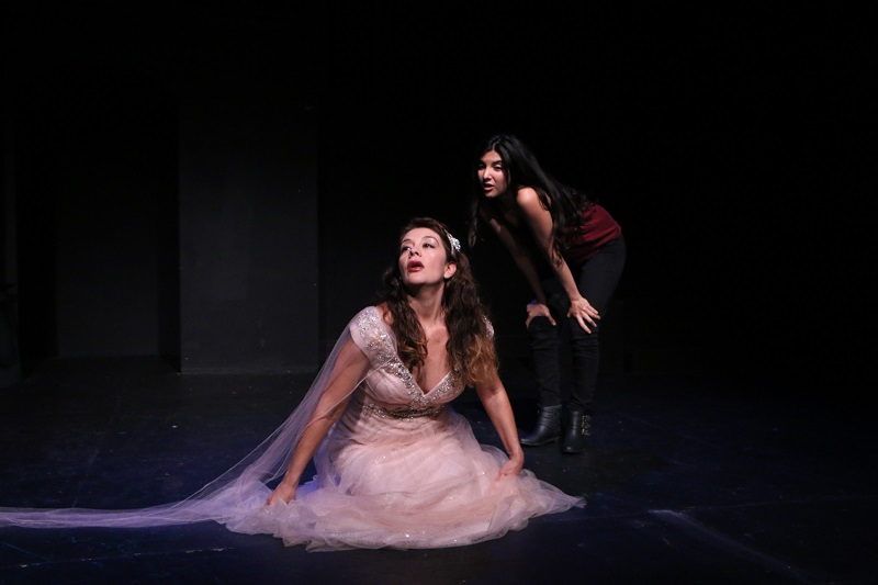 Michelle Castillo and Barkley Romero in Sparkles & the Black Weeping Woman at the McCadden Place Theatre. (Photo by Ehrin Marlow)