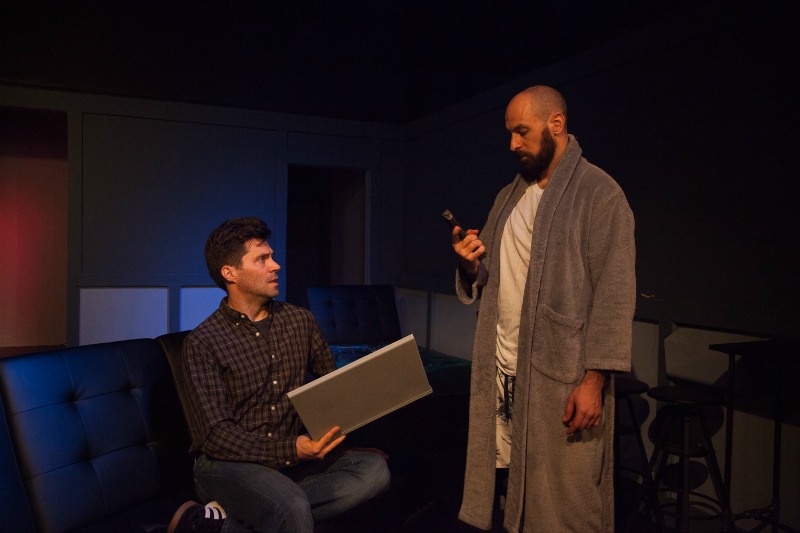 Brice Williams and Adam Mervis in The Portman Delusions at The Raven Playhouse (Photo by Stephen Borasch)