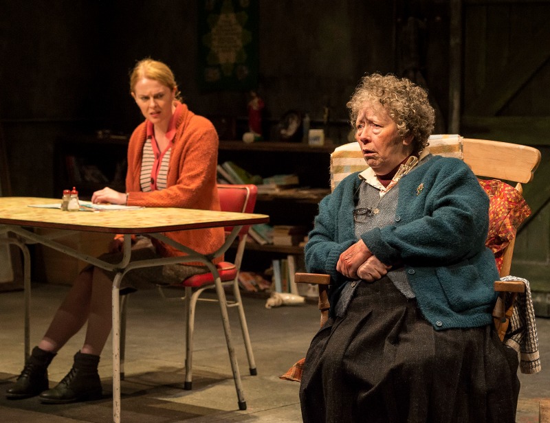 Aisling O'Sullivan and Marie Mullen in The Beauty Queen of Leenane at the  Mark Taper Forum (Photo by Craig Schwartz)