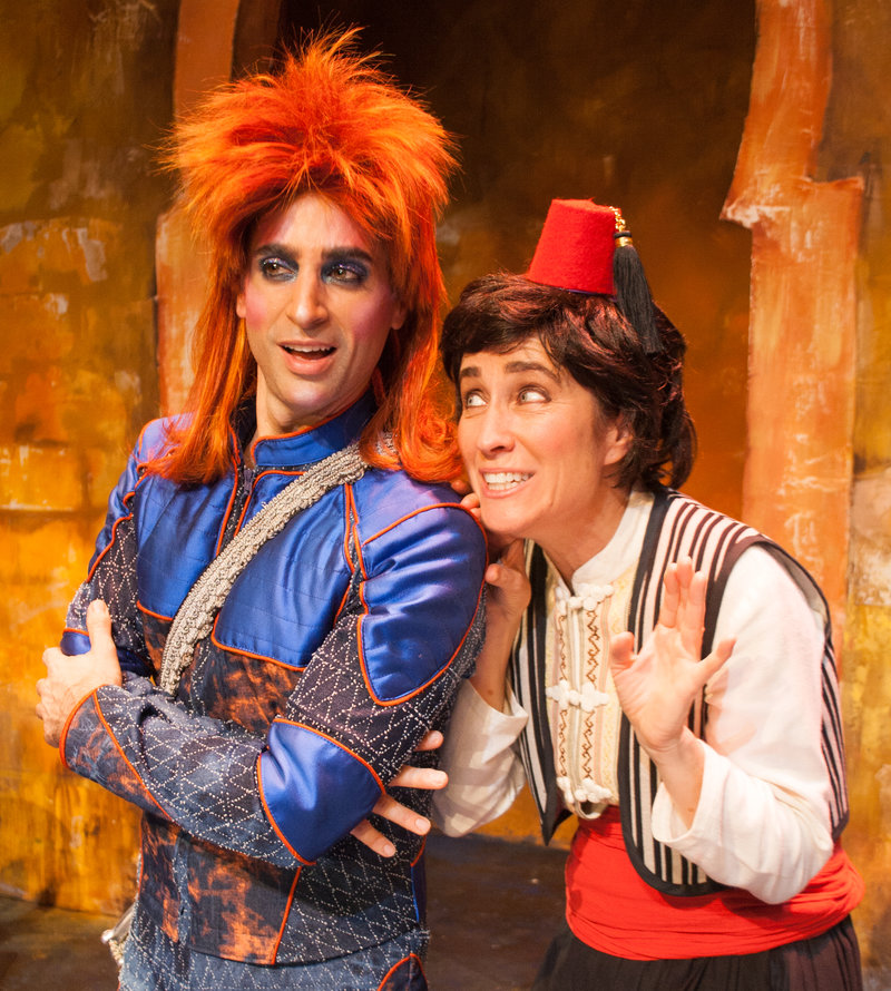 Joseph Leo Bwarie and Beth Kennedy in the Troubadour Theatre Company's production of Little Drummer Bowie at the Falcon Theatre (Photo - Sherry Greczmiel)