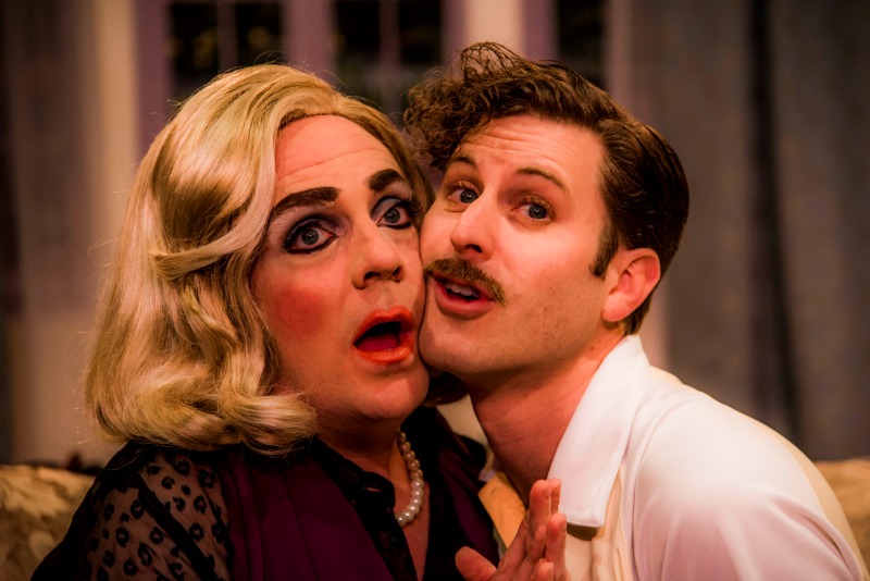 Drew Droege and Andrew Carter in  Die, Mommie, Die! at the Celebration Theatre. (Photo by Matthew Brian Denman)