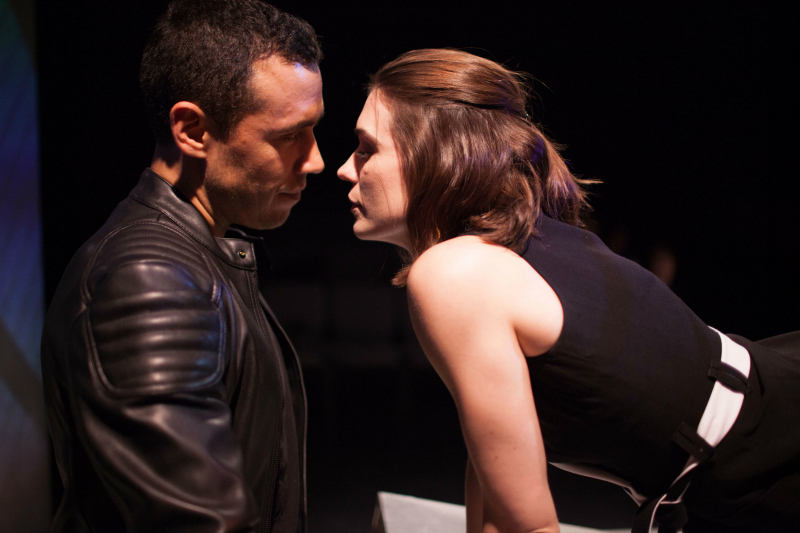 Jonathan Medina and Kimberly Alexander in Susan Rubin's LIANA AND BEN from Circle X Theatre Co. (Photo by Jeff Galfer.)