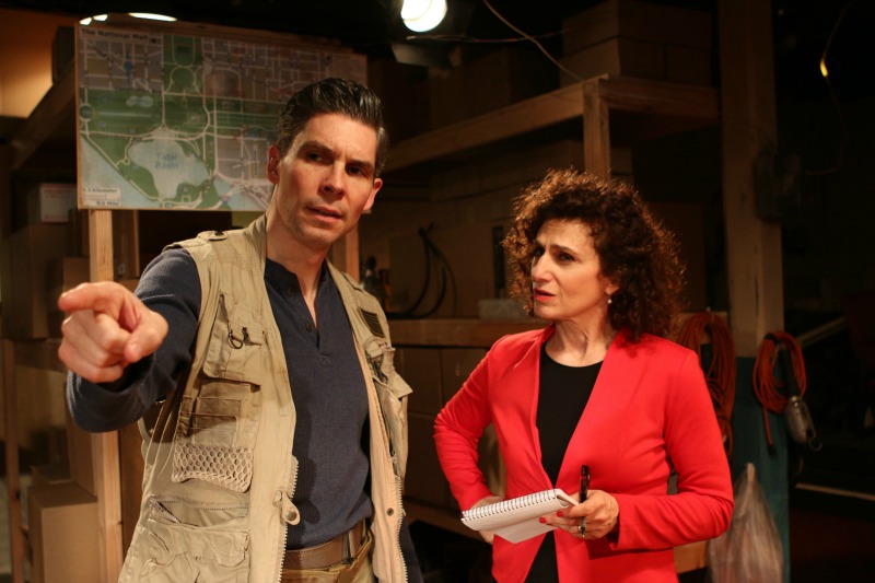 Sean McHugh and Deborah Marlowe in Cat's Paw at Actors Co-op (Photo by  Lindsay Schnebley)