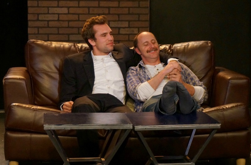 Peter Schiavelli and Parker Mills in  The Normal Heart at Chromolume Theatre. (Photo courtesy Chromolume Theatre)