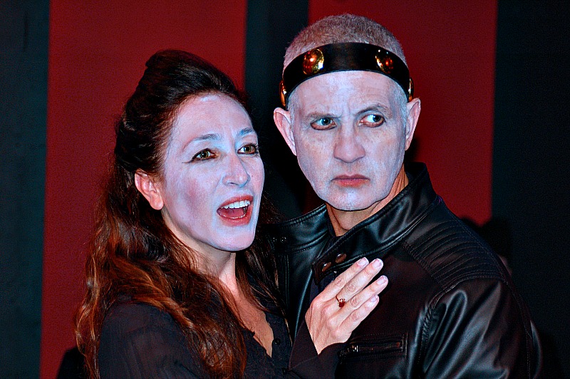 Vanessa Waters and Jack Stehlin in Macbeth Revisited at the Second Stage at Sacred Fools Theatre (Photo by Jeannine Wisnosky Stehlin)