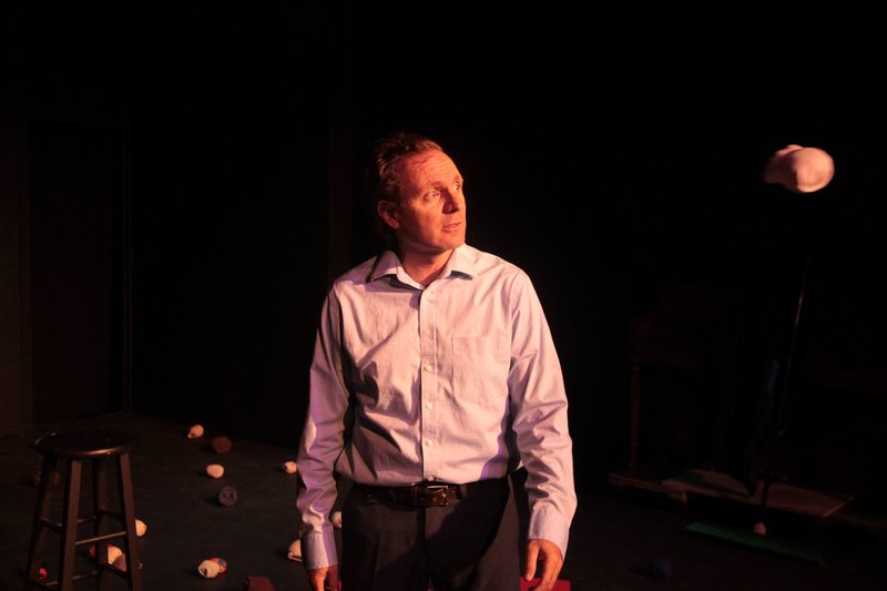 Albert Dayan in Easy Targets, The Burglars of Hamm at Sacred Fools Theatre, Second Stage (Photo by Ben Rock)