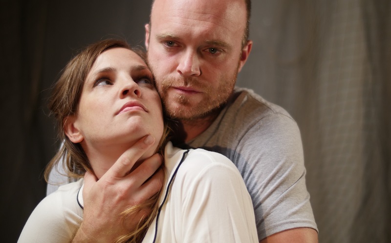 Marie Fahlgren and Zac Thomas in Any Night at the Sacred Fools Theatre. (Photo by Joshua Scott)