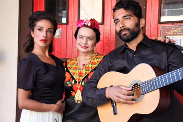 Marisa Lopez, Odalys Nanin, and Francisco Medina in Frida - Stroke of Passion at Macha Theatre. (Photo by Antje Dohrn)