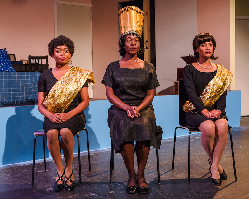 Alisa Murray, Dee Dee Stephens and Vanoy Burnough in The Daughters of the Kush. (Photo by Alberto Santillan)