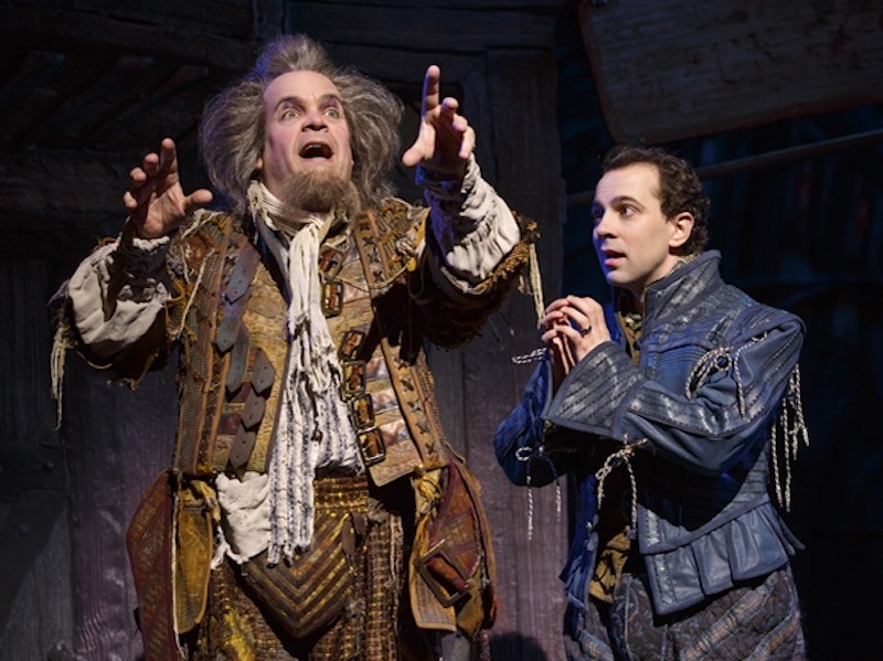 Brad Oscar and Rob McClure in Something Rotten! at the Ahmanson Theatre. (Photo by Jeremy Daniel)