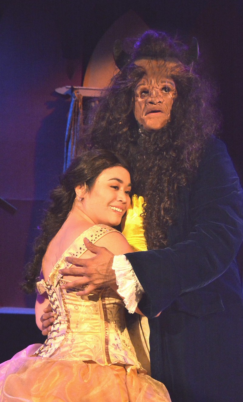 Andrea Somara and Omar Mata in Beauty and the Beast at CASA 0101. (Photo by Ed Krieger)