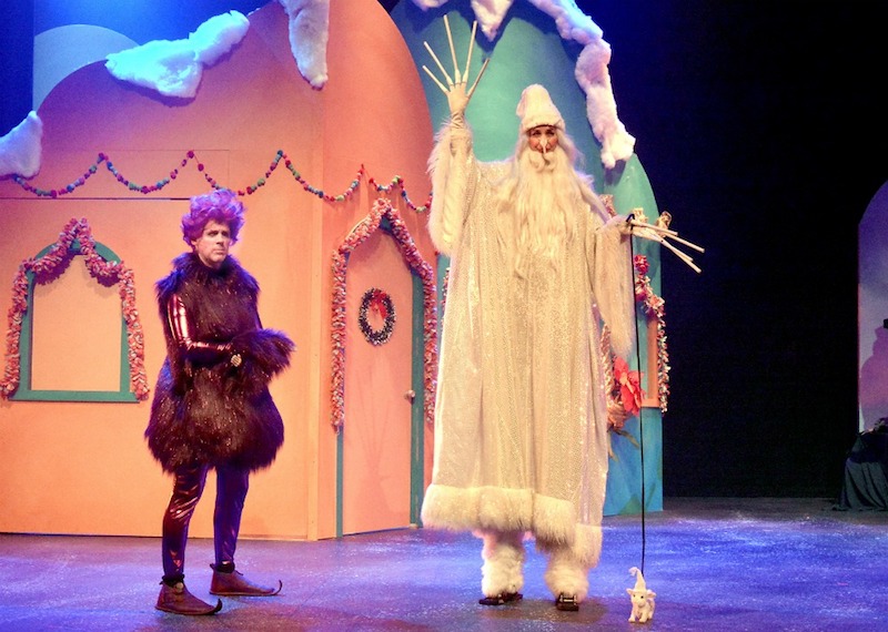 Matt Walker and Beth Kennedy in How The Princh Stole Christmas! from Troubadour Theatre Company. (Photo by Ed Krieger)