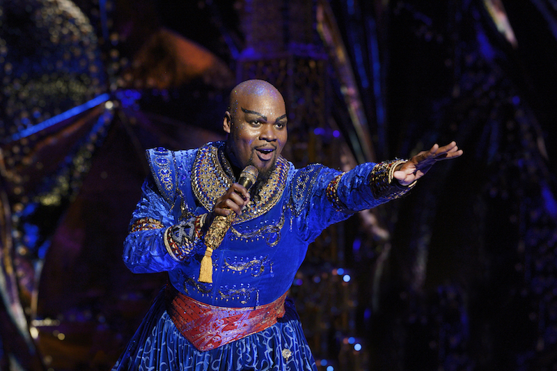 Michael James Scott in Disney's Aladdin at the Pantages Theatre. (Photo by Deen van Meer)