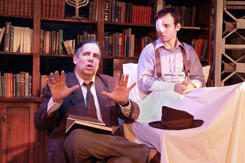 Jonathan Arkin and Sam Mandel in The Chosen at the Fountain Theatre. (Photo by Ed Krieger)