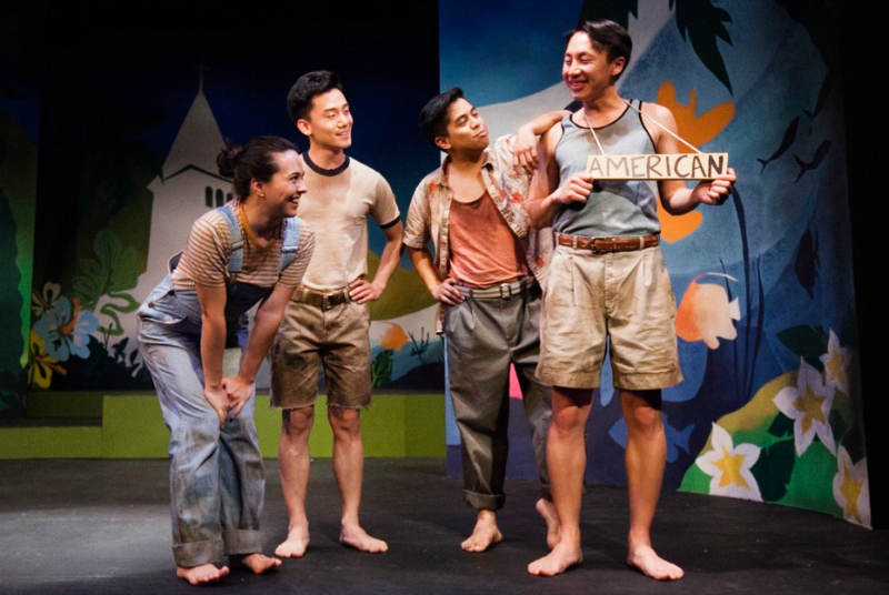 Asia Ring, Tristen Kim, Melvin Biteng, and Yeng Kong Thao in Y York's Nothing is the Same. (Photo by Grace Kim)