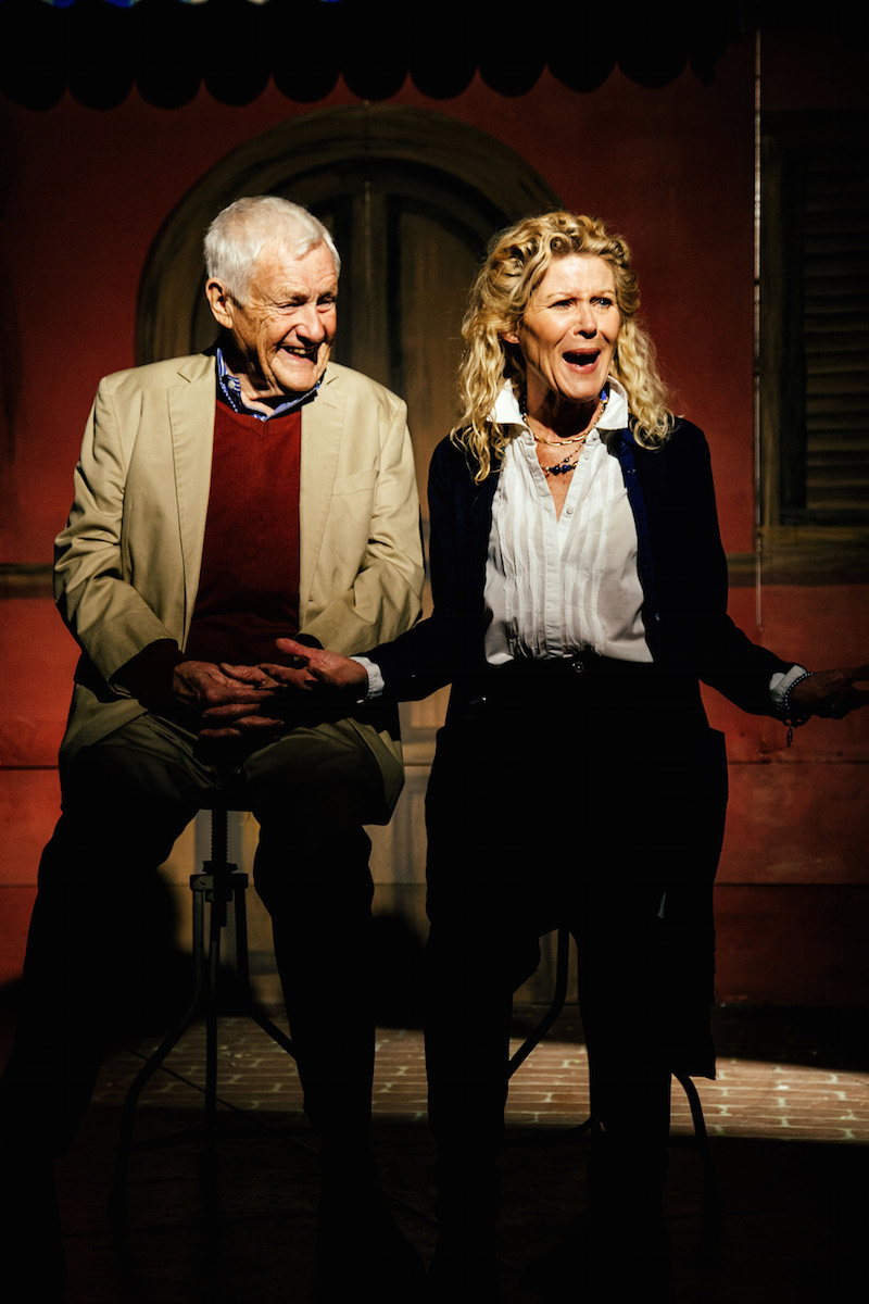 Orson Bean and Alley Mills in Alright Then at Pacific Resident Theatre. (Photo by Jeff Lorch)