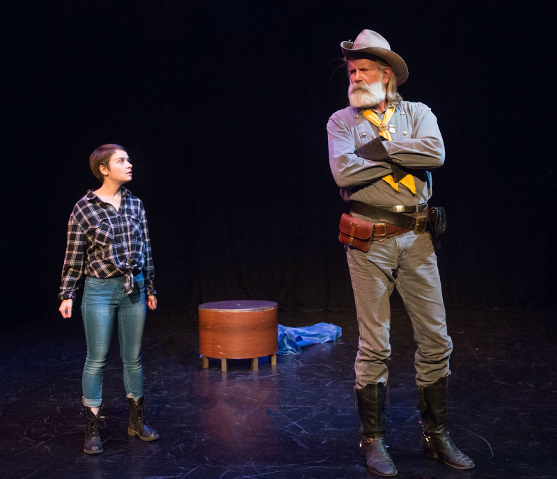 Brooke Clendenen and Bruce Dickinson in One Year Later at Atwater Village Theatre. (Photo by Darrett Sanders.)