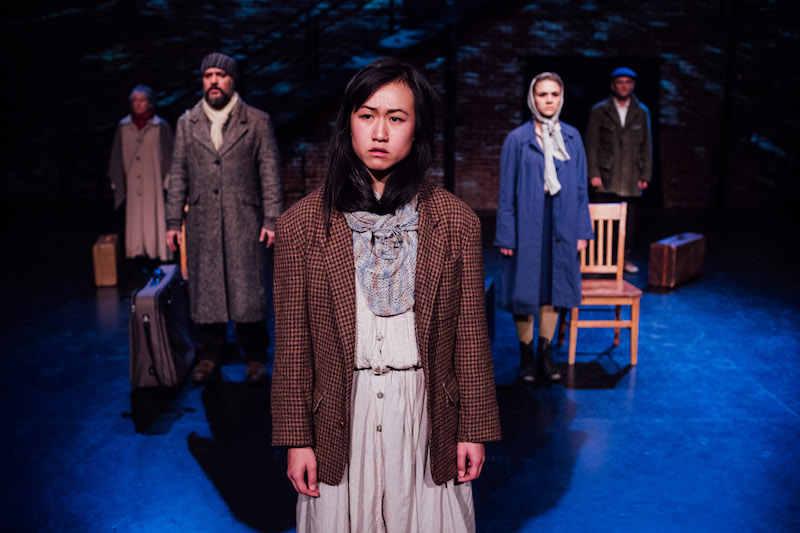 The ensemble of The New Colossus at the Actors Gang. (Photo by Ashley Randall)