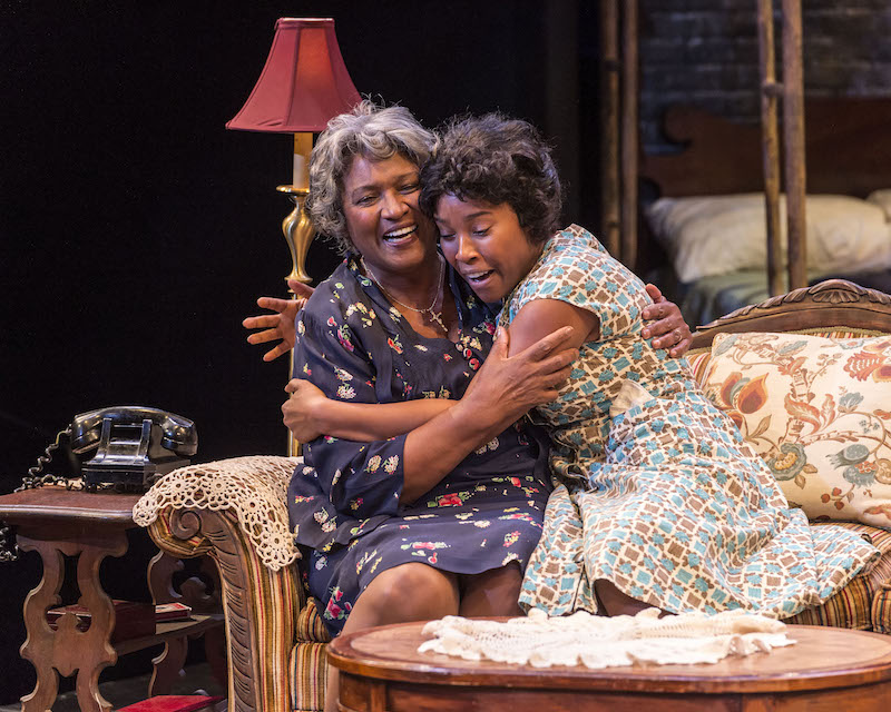 Saundra McClain and Toya Turner in A Raisin in the Sun  at A Noise Within. (Photo by Craig Schwartz)