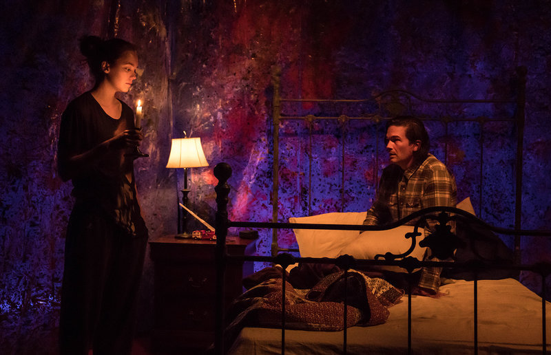 Ellen Neary and Chris Stack in What Happened When at  Atwater Village Theatre. (Photo by Darrett Sanders)