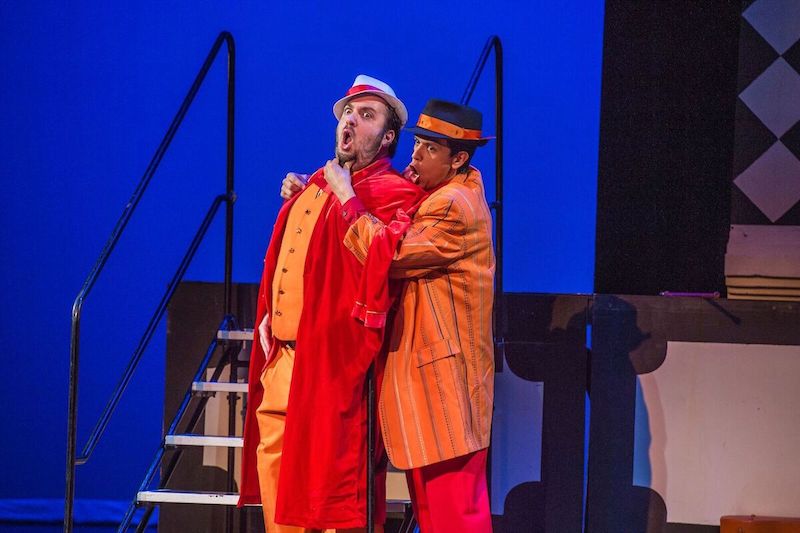 Adrian Rosas and E. Scott Levin in Don Giovanni at The Vortex. (Photo by Martha Benedict)