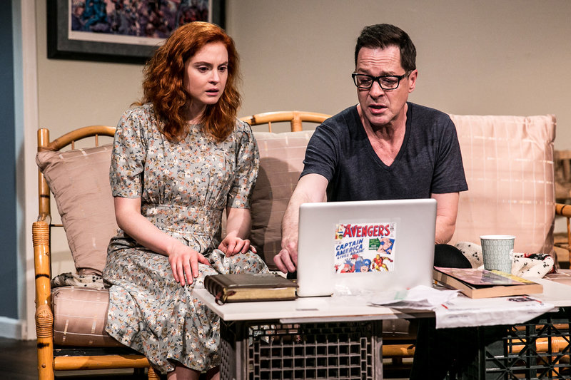 Emily Goss and French Stewart in Forever Bound at Atwater Village Theatre. (Photo by Kathy Flynn)