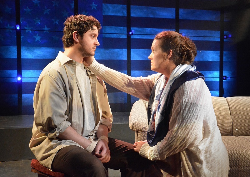 Zachary Grant and Tracie Lockwood in  Michelle Kholos Brooks' Hostage  at The Skylight Theatre. (Photo by Ed Krieger)