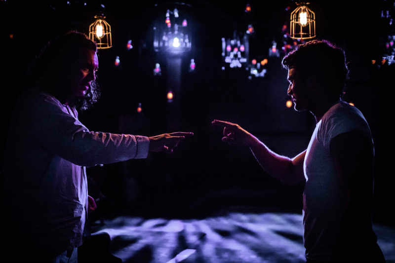 Eduardo Fernandez-Baumann and Mick Torres stars in Dale Wasserman's One Flew Over the Cuckoo's Nest at the SIX01 Studio in Burbank. (Photo by KJ Knies)