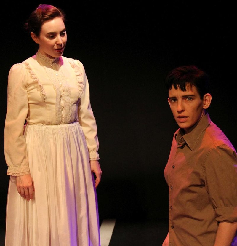 Candace Hammer and Elspeth Weingarten in Slaughter City at The Historic Lankershim Arts Center. (Photo by John Klopping)